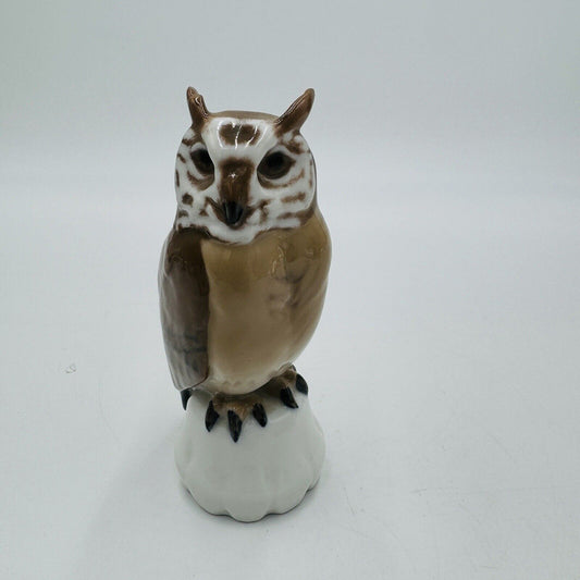 Bing & Grondahl COPENHAGEN Denmark Porcelain OWL 4 1/2"h Figurine #1800