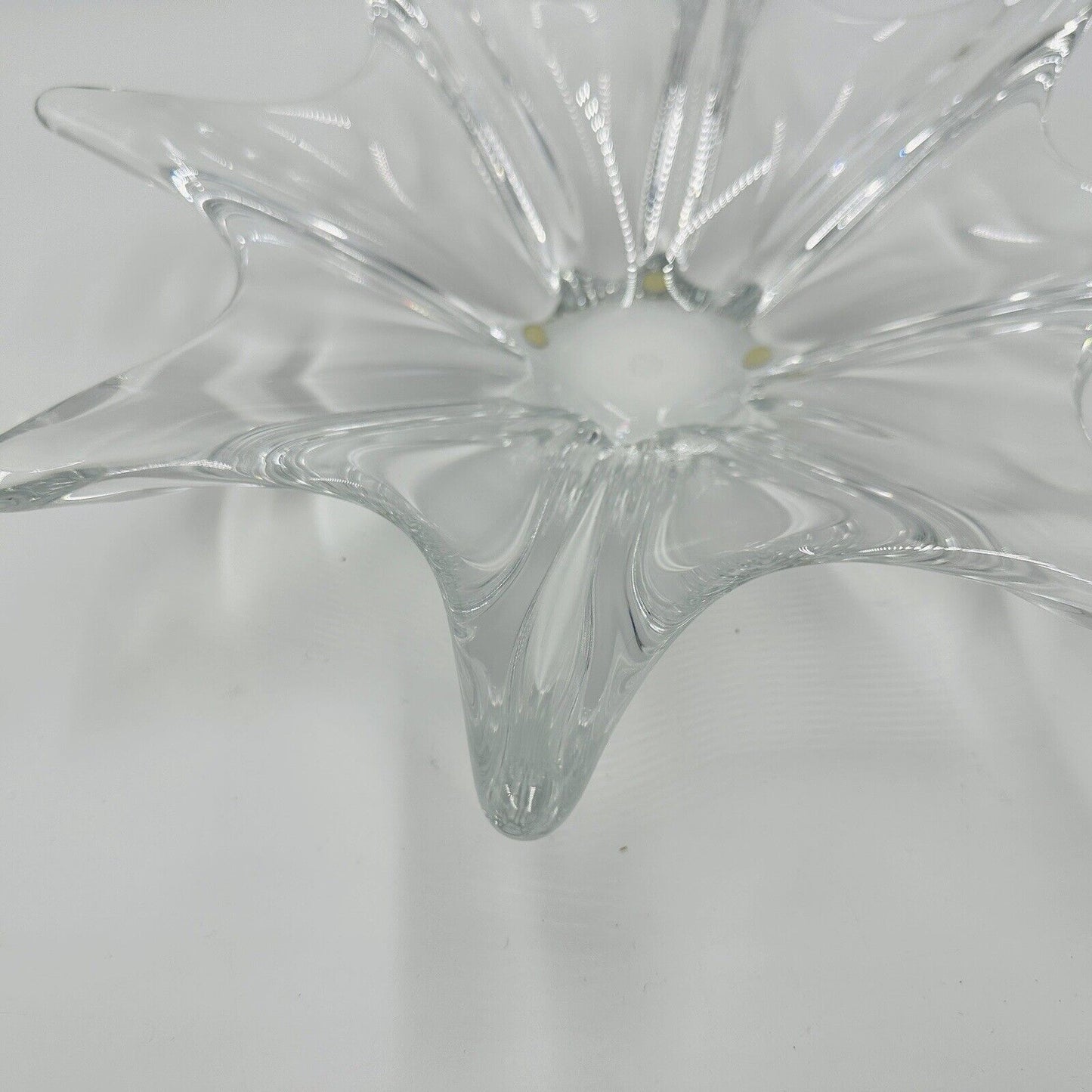 BACCARAT French Crystal Centerpiece Bowl Stella Starfish 14.5" Large Home Decor