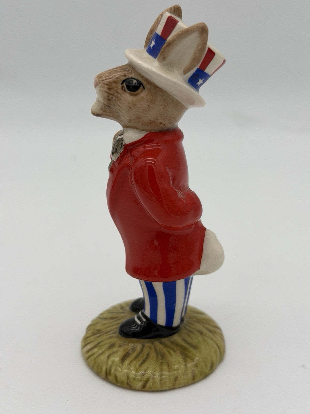 Royal Doulton Porcelain  Uncle Sam Bunnykins DB 175 Americana Painted Figurine