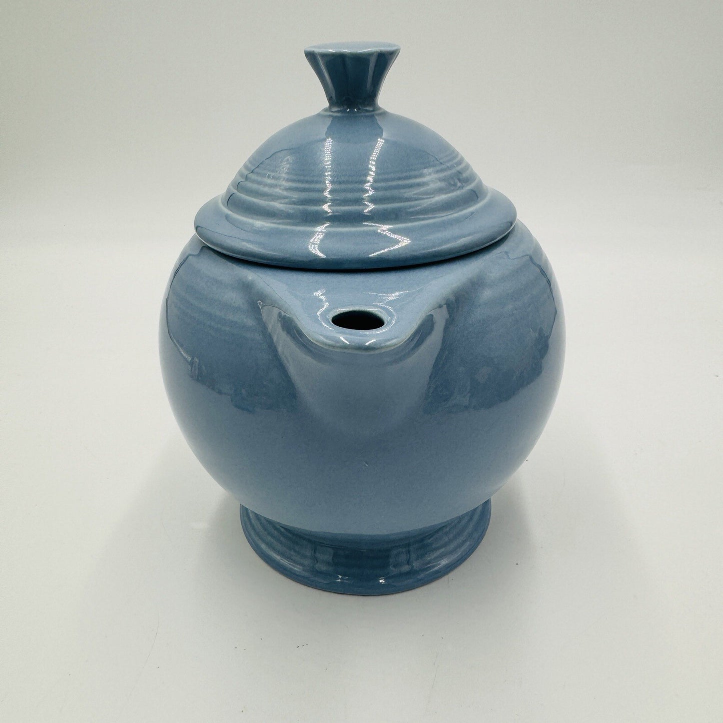 Fiesta Ware Periwinkle Teapot Bue Fiesta Teapot 5 Cup Vintage 7in Retro