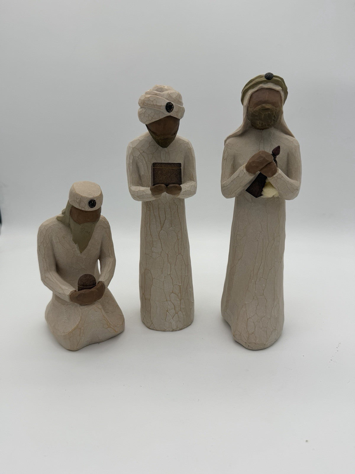 Willow Tree Nativity 3 Wisemen Set Susan Lordi Hand Painted Resin Figurines
