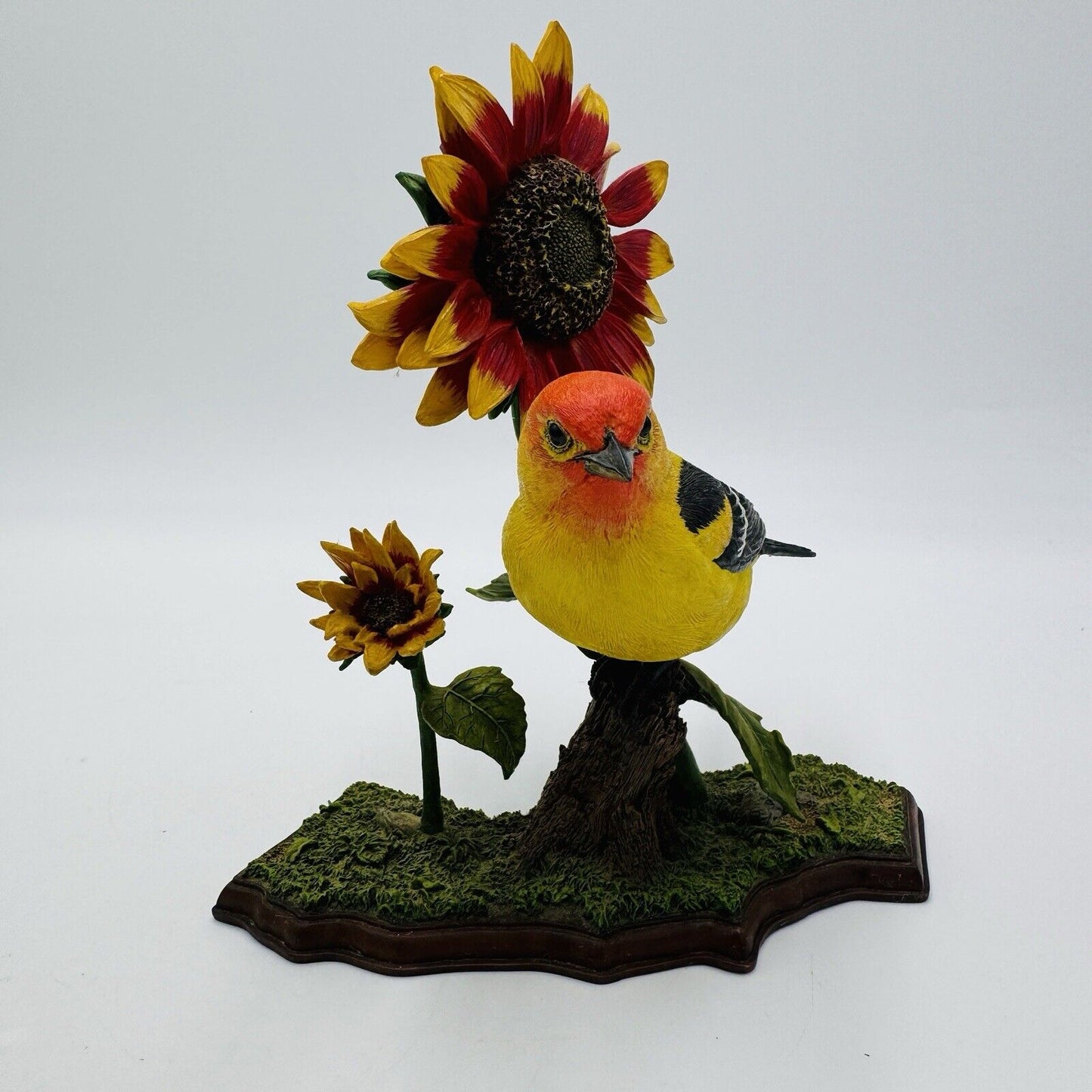 Rare Danbury Mint California Sunshine Bird Figurine Western Tanager By Bob Guge