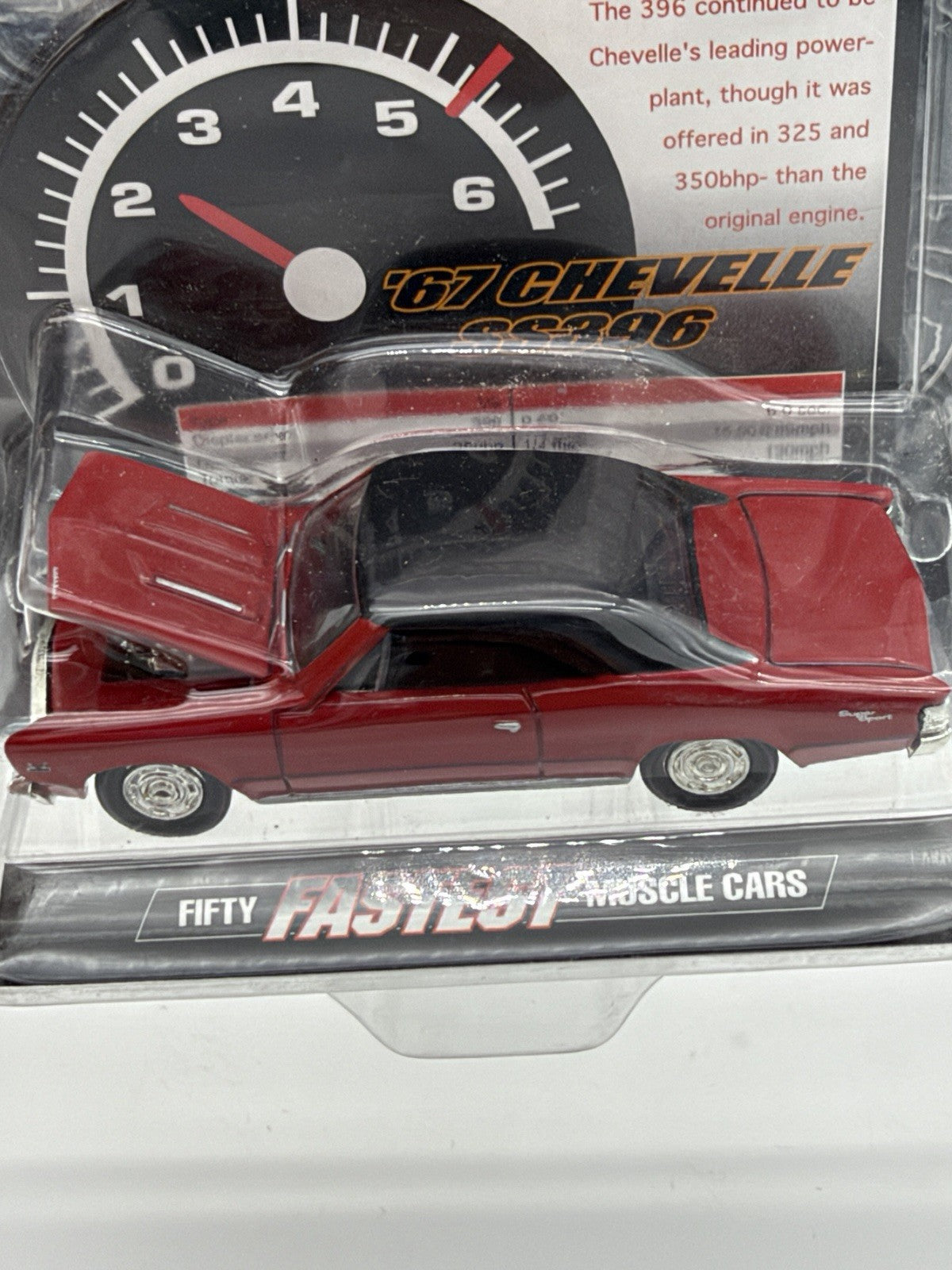 Racing Champions Fifty Fastest Muscle Cars '67 Chevelle SS 396 Red Car Sealed