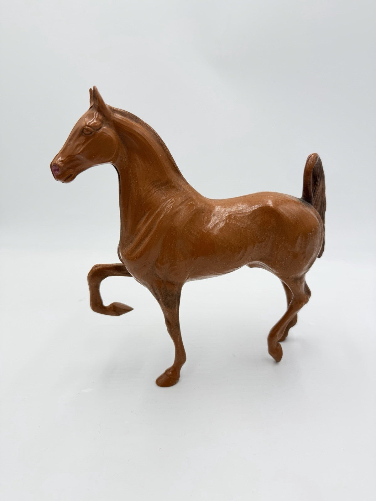 Hartland Horse Walnut Woodcut Style 9" Saddlebred Stallion