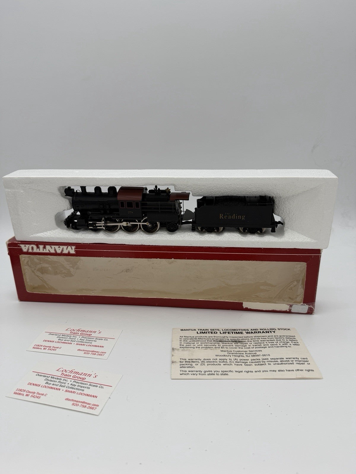 HO Scale Mantua 323-21 Pacific Camelback 4-6-2 Reading Train Locomotive Vintage