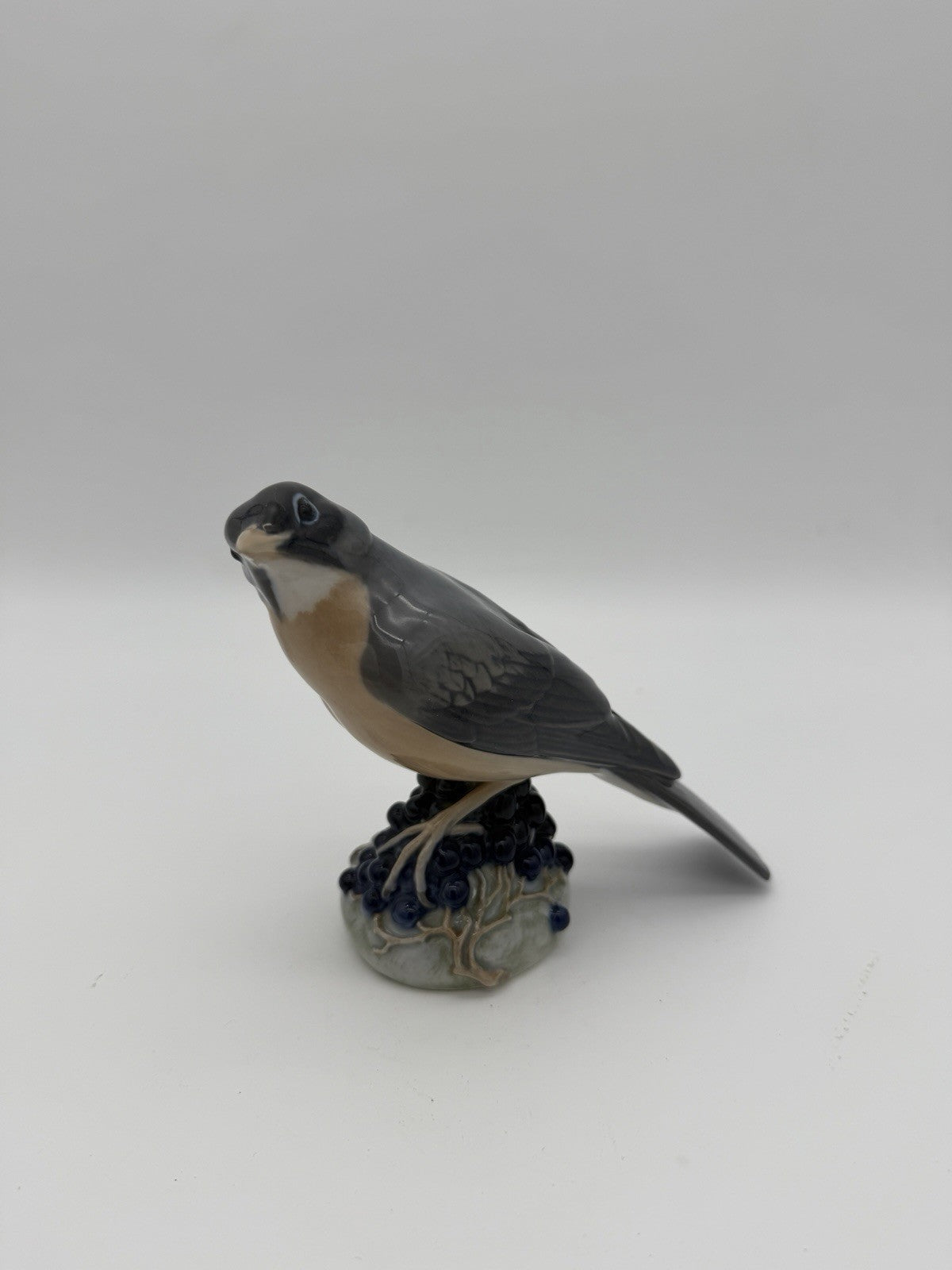 Royal Copenhagen Denmark #1235 Porcelain Redwing Bird Figurine -Ingeborg Nielsen