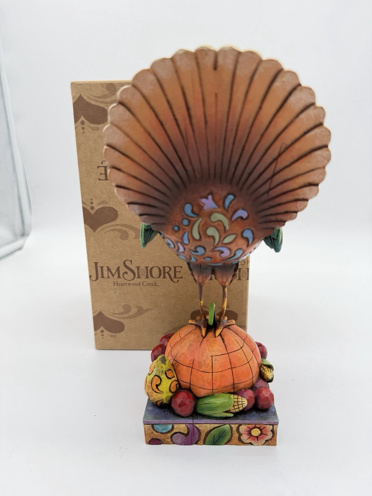 Jim Shore Tom A Plenty Fall/Thanksgiving Turkey Pumpkin Boxed Resin Figurine
