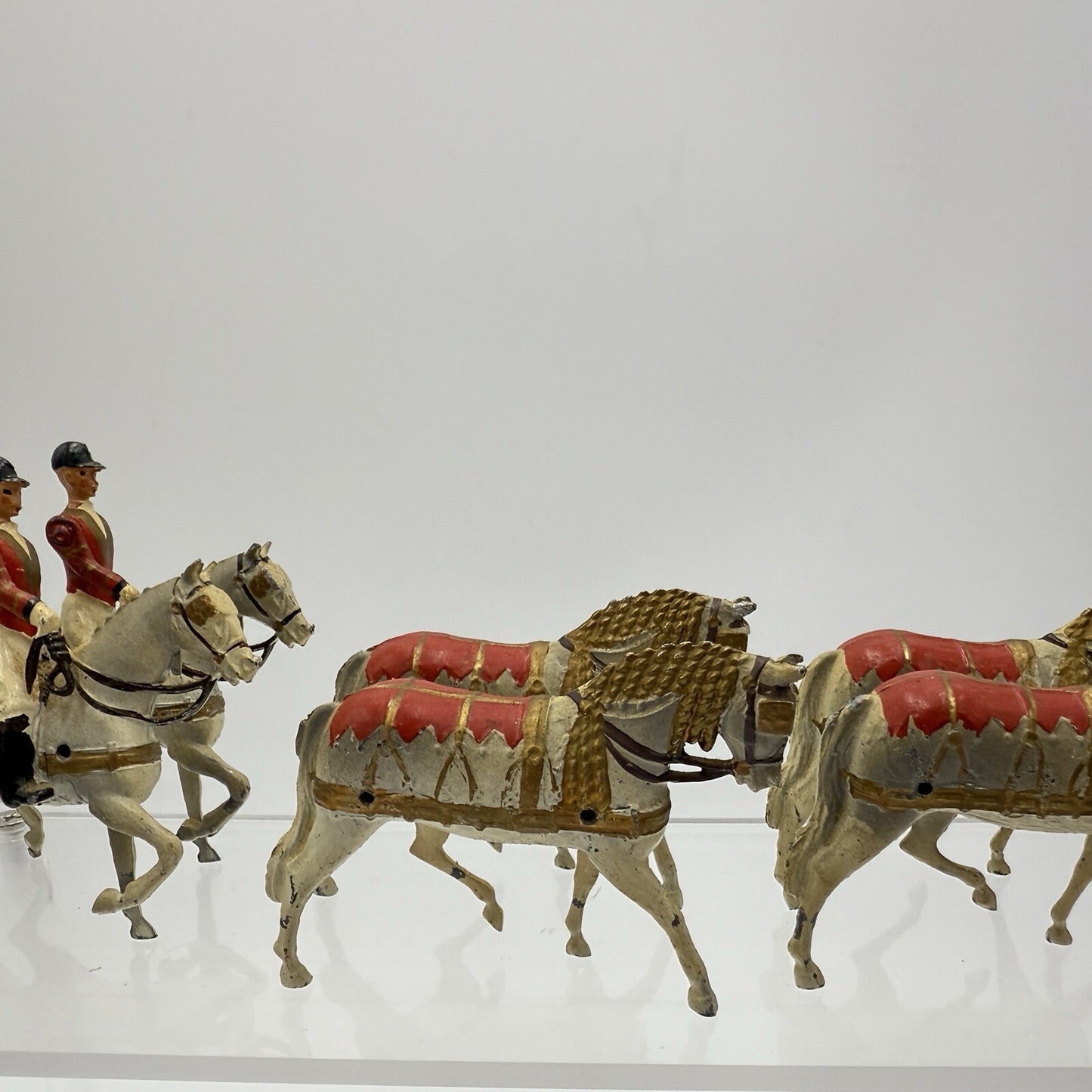 Britains LTD QUEEN ELIZABETH CORONATION 1953 England Metal Horses Set of 8