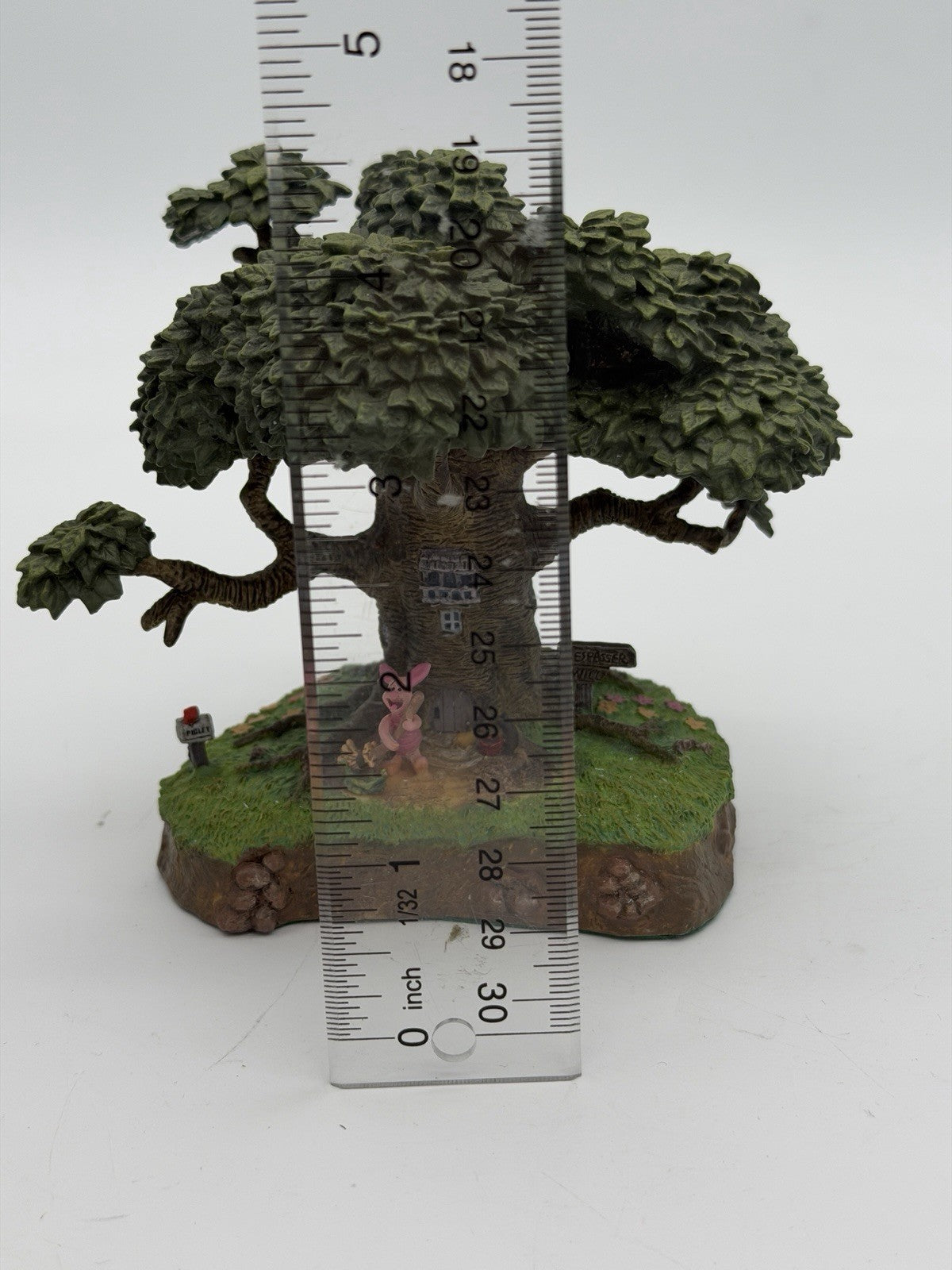 Danbury Mint Disney PIGLET'S HOUSE Winnie the Pooh Tree Figurine 4”H Rare Vtg