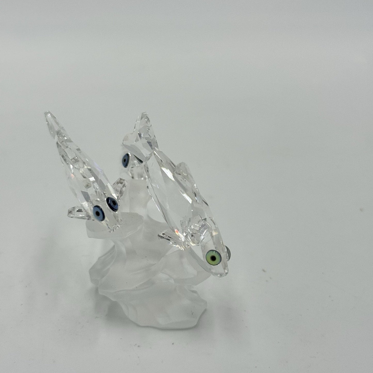 Swarovski Crystal Austria Three South Sea Fish Reef Frosted Clear 2”x3” Figurine