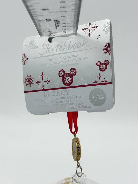 Disney Fox & the Hound 40th Legacy Ornament Sketchbook Glass Globe Christmas