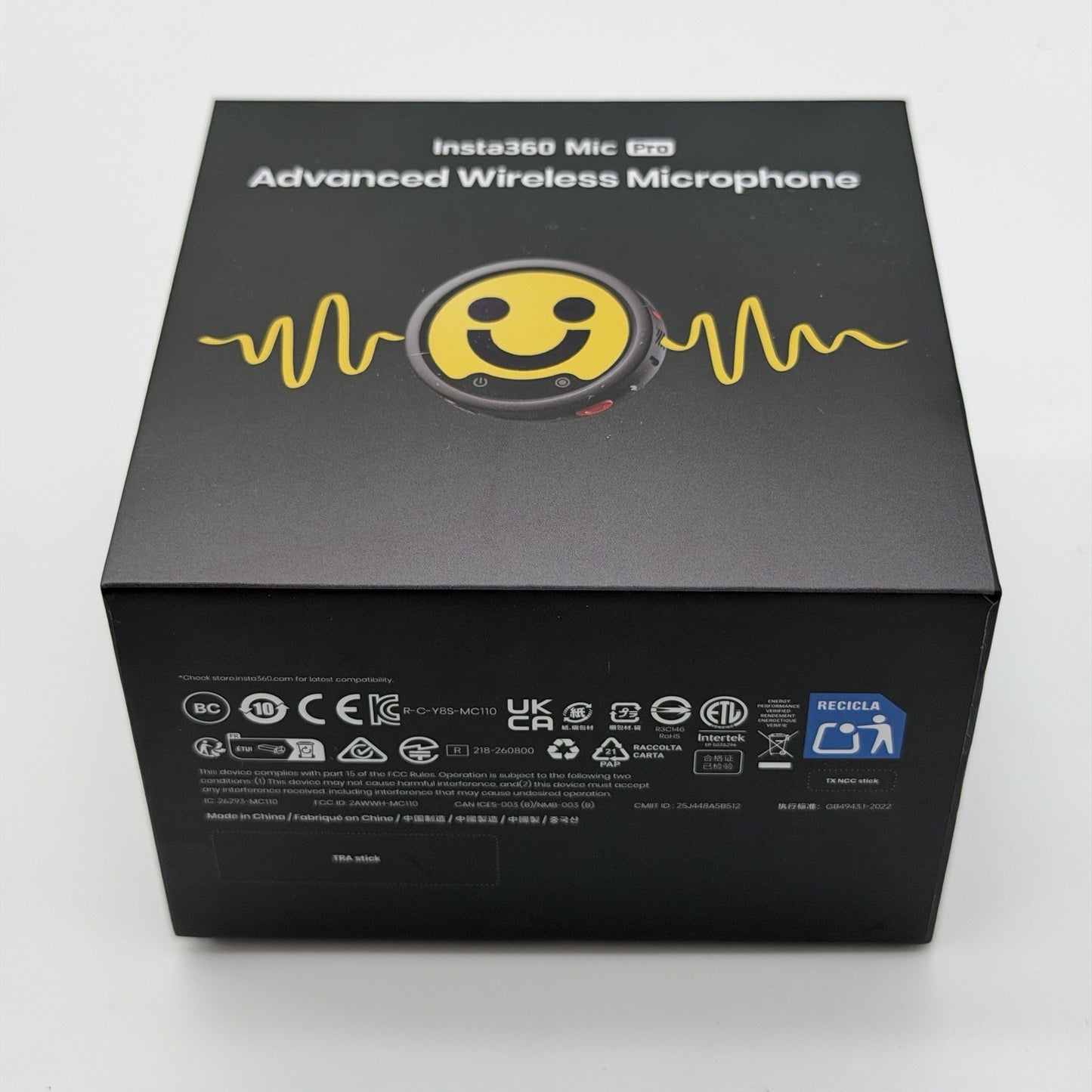 Insta360 Mic Pro Wireless Lavalier Microphone Transmitter - 2.4 GHz