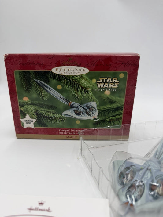Hallmark Lucas Film Star Wars Episode 1 Gungan Submarine Ornament Magic