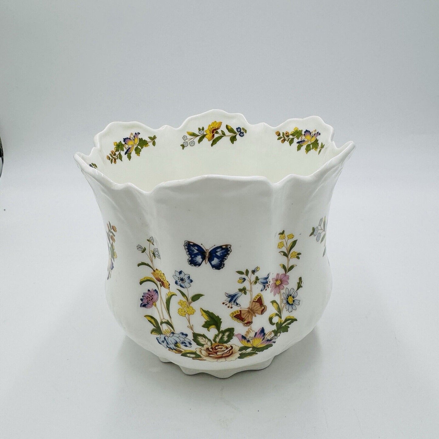 AYNSLEY Bone China Cottage Garden Planter Floral