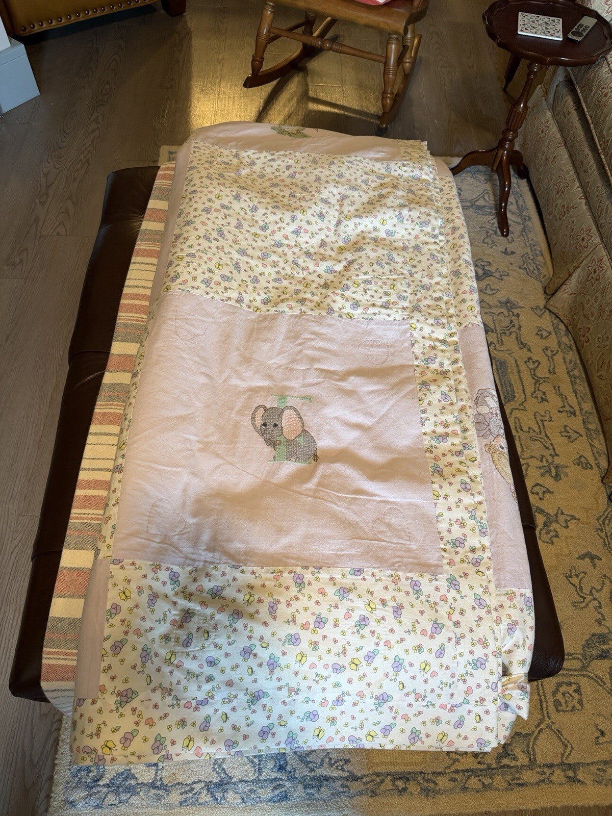 Precious Moments bedding PMI Spectrix patchwork cross-stitch comforter full
