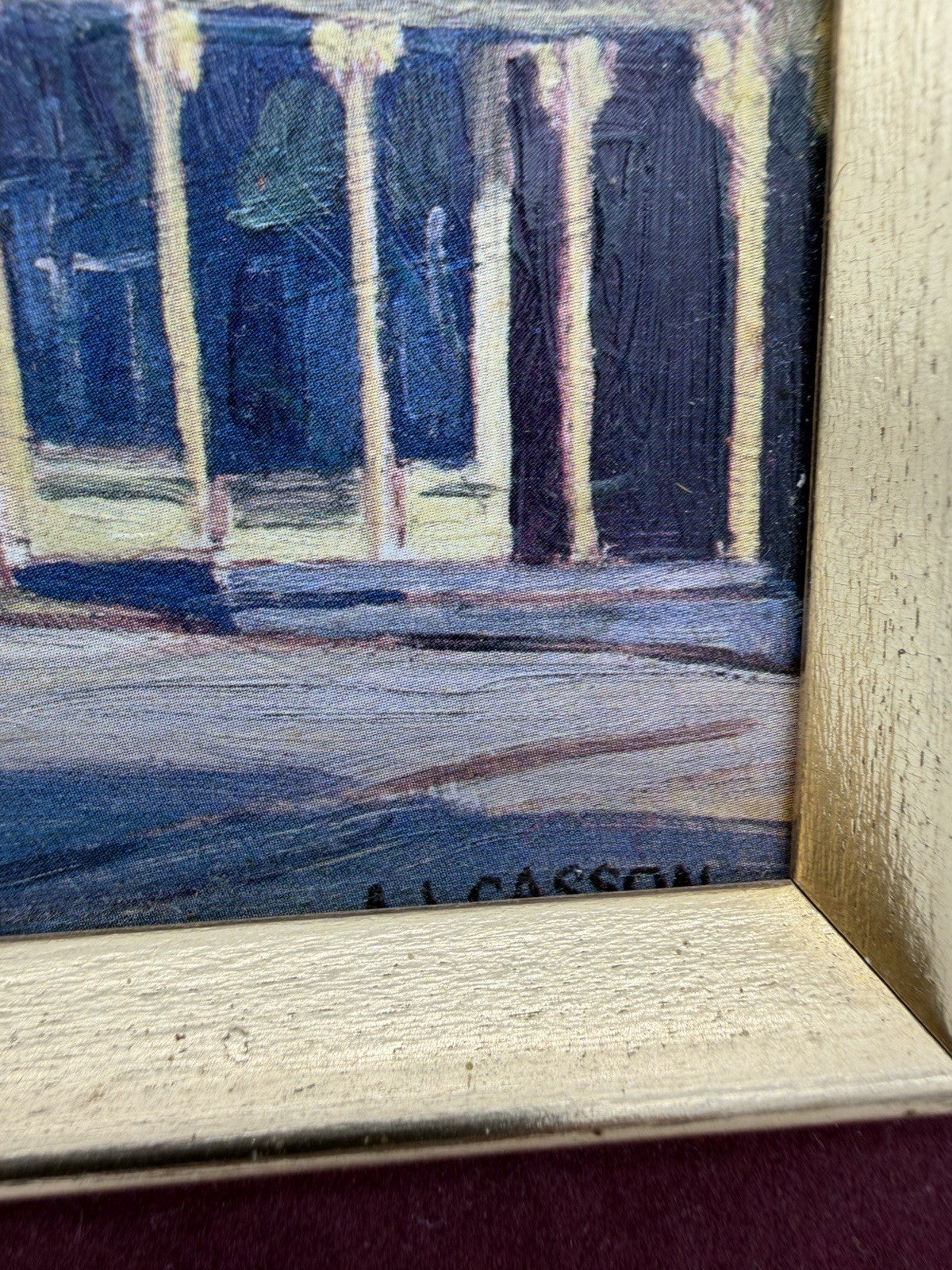 Rare Oil painting Kleinburg by Canadian artist A.J. Casson Close To Home Antique
