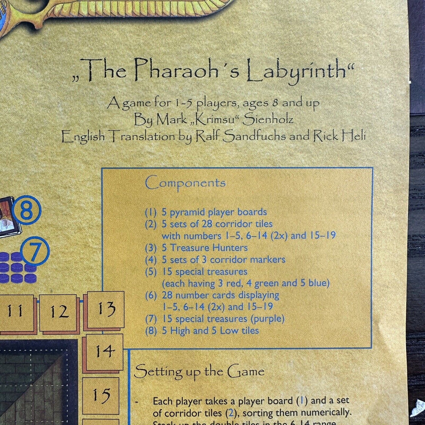 Das Labyrinth Des Pharao Board Game Labyrinth Of The Pharaoh Signed Essen 2013