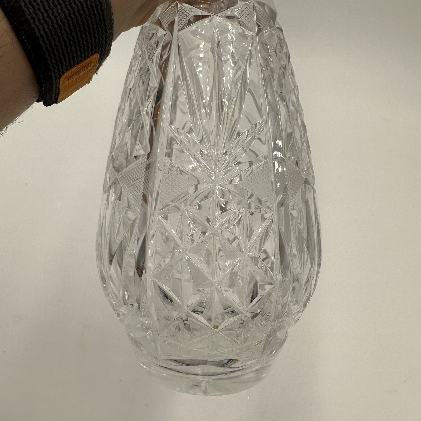 Cristal De Lorraine Decanter Crystal French Midcentury Cut from 1950s # 49 Mark