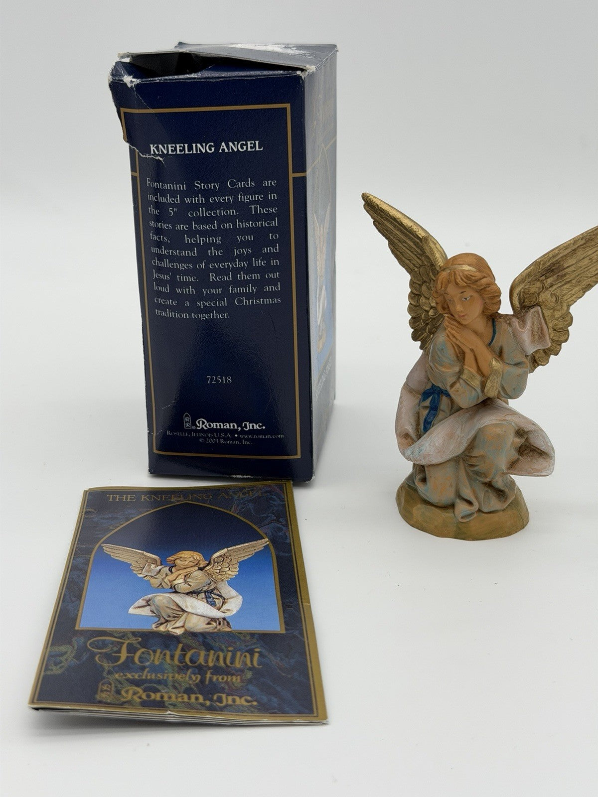Fontanini Italy Heirloom Nativity The Kneeling Angel 4” Vintage Figurine