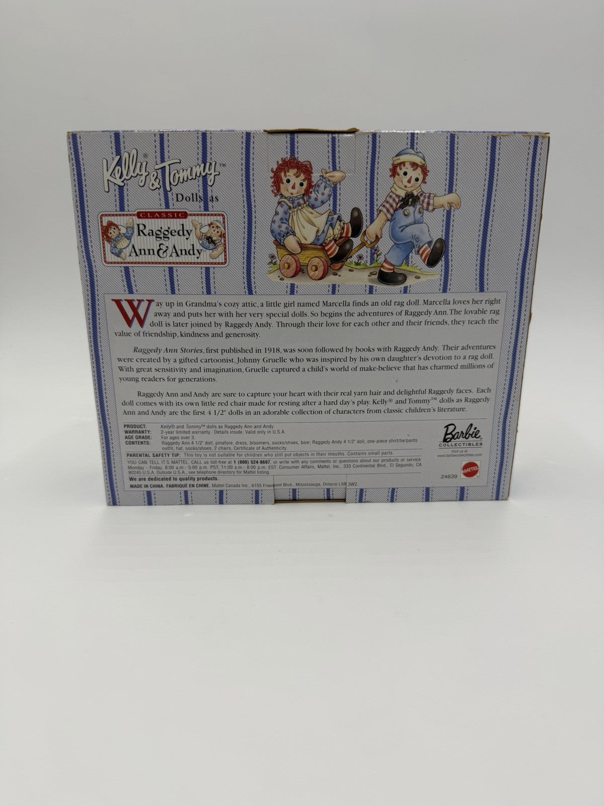 Barbie Raggedy Ann & Andy Tommy & Kelly Storybook Collector Edition Dolls Box