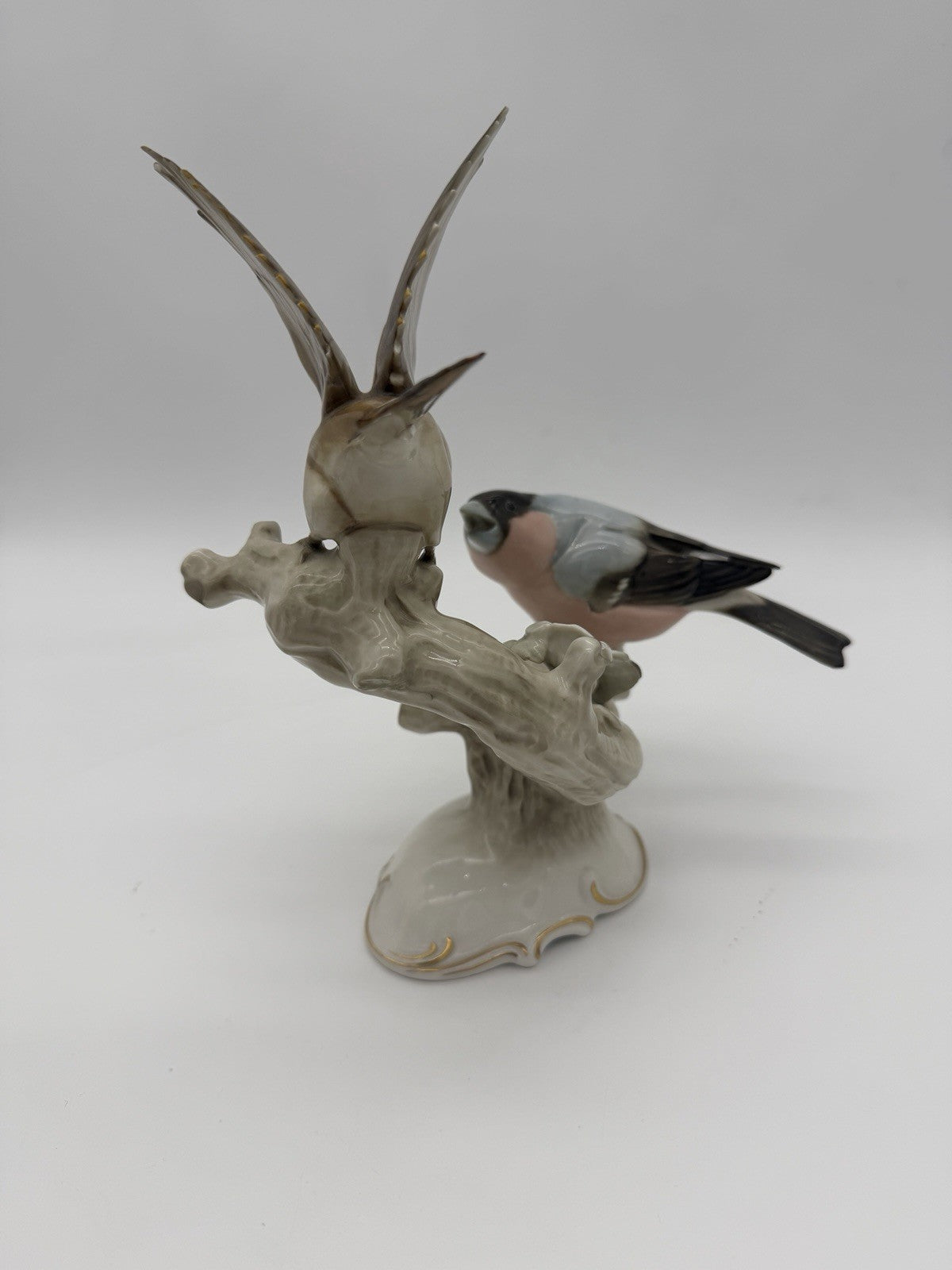HUTSCHENREUTHER Germany Porcelain GOLDFINCH & BULLFINCH Figurine K Tutter Large