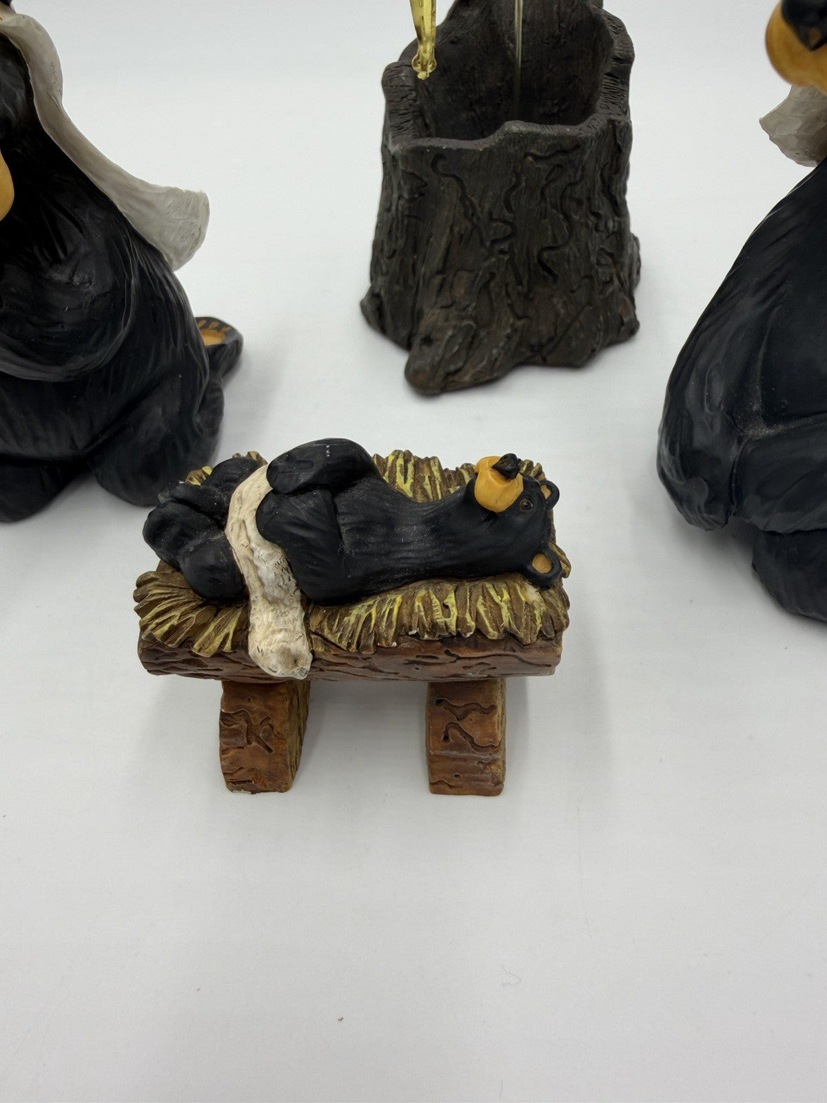 Big Sky Carvers Bearfoots Beartivity Mary Joseph Jesus Star Figurines Nativity