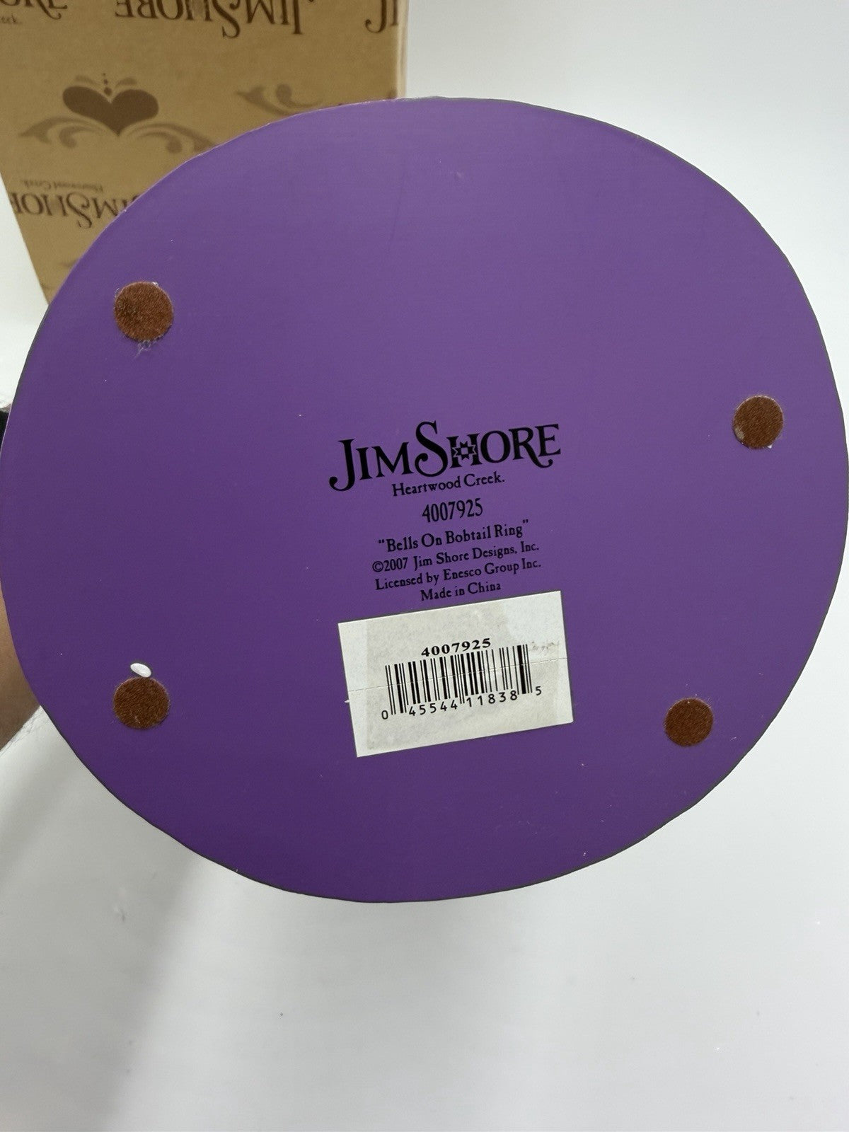 Jim Shore Santa Bells on Bobtail Ring Heartwood Creek 2007 w/BOX Jingle 10”H