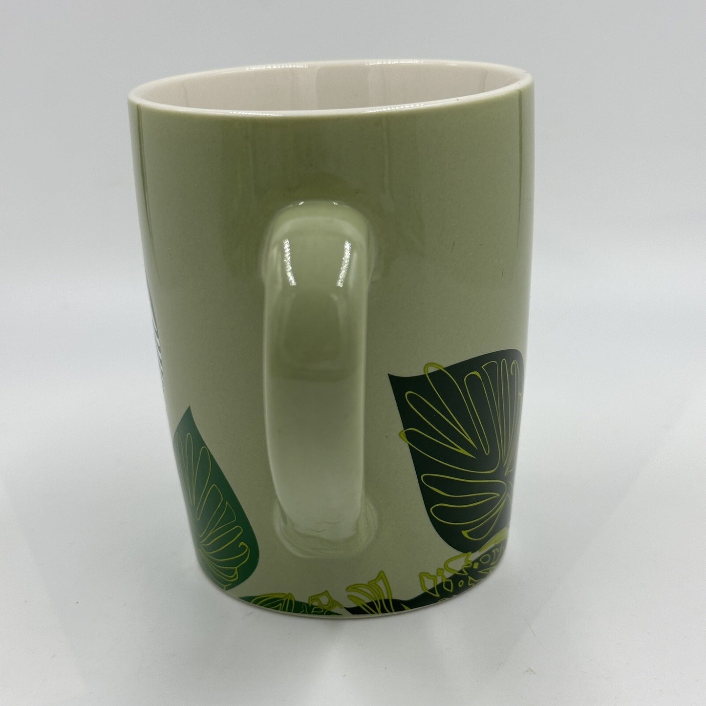 Starbucks Coffee Mug 2021 Green Leaf Mermaid 10 Fl Oz 4in Cup