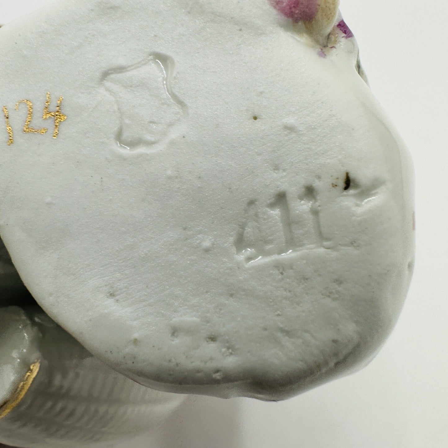 Conta & Boehme Figurine Girl Resting  Porcelain German 1890 Antique Small Detail