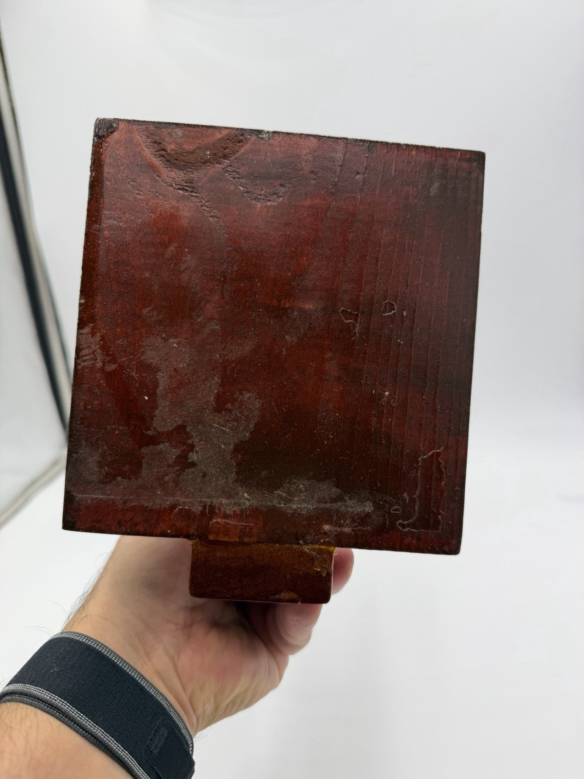 Vintage Brass Fog Tabletop Bell Boat Marine Nautical Hardware USA Wood Base