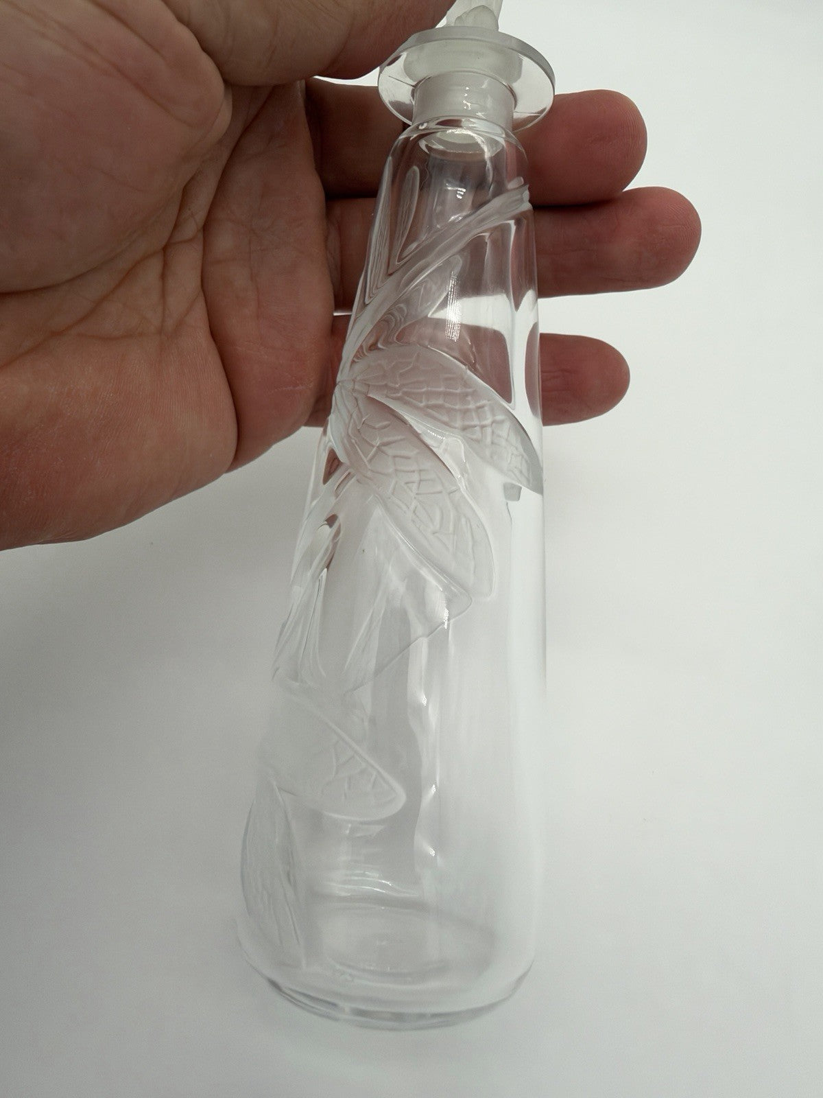 Lucien Gaillard MMA Metropolitan Museum Art glass dragonfly perfume bottle 6.5”
