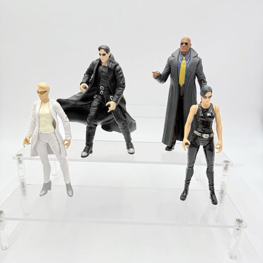 Warner Bros The Matrix TRINITY Action Figurines Neo Morpheus 4 Pieces