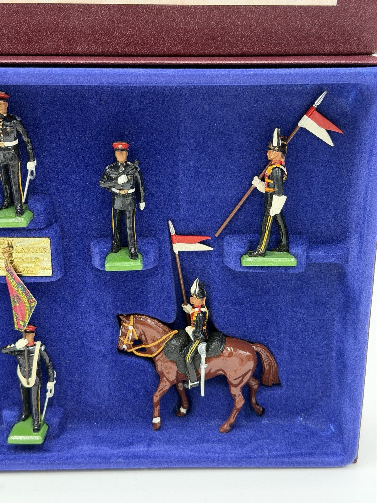 Britains 9th/12th Royal Lancers Metal Toy Soldiers 1985 Limited Edition NIB /COA