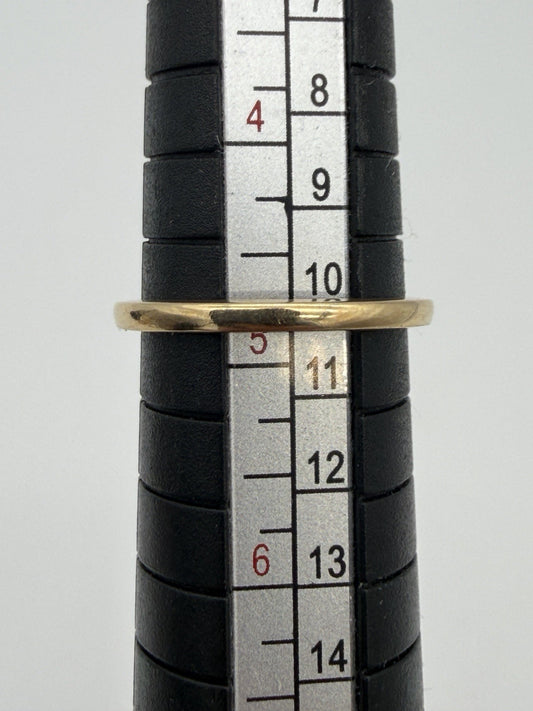 18k Yellow Gold Size 5 Wedding Band 2g Marked