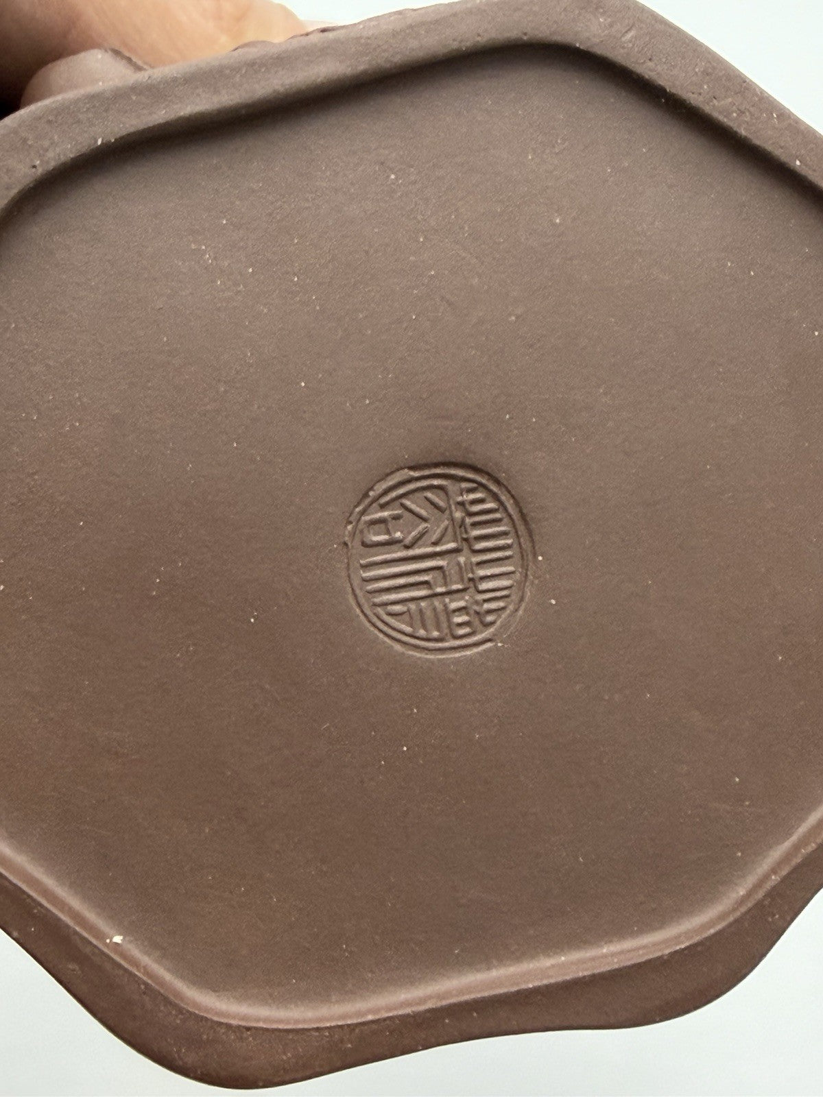 Chinese Yixing Zisha Clay Teapot Art Pottery Carved Tree Trunk Design