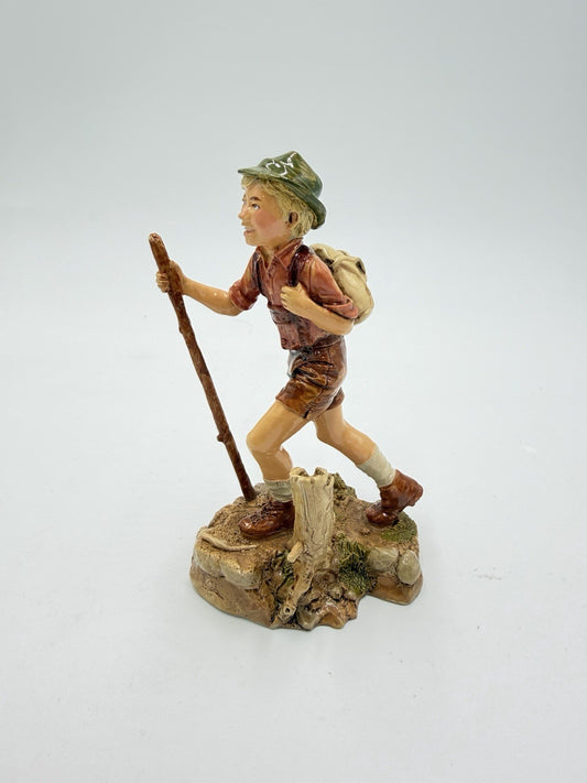 Franklin Mint 1977 Children Of The World Fine Pewter Painted Germany Boy Figurin