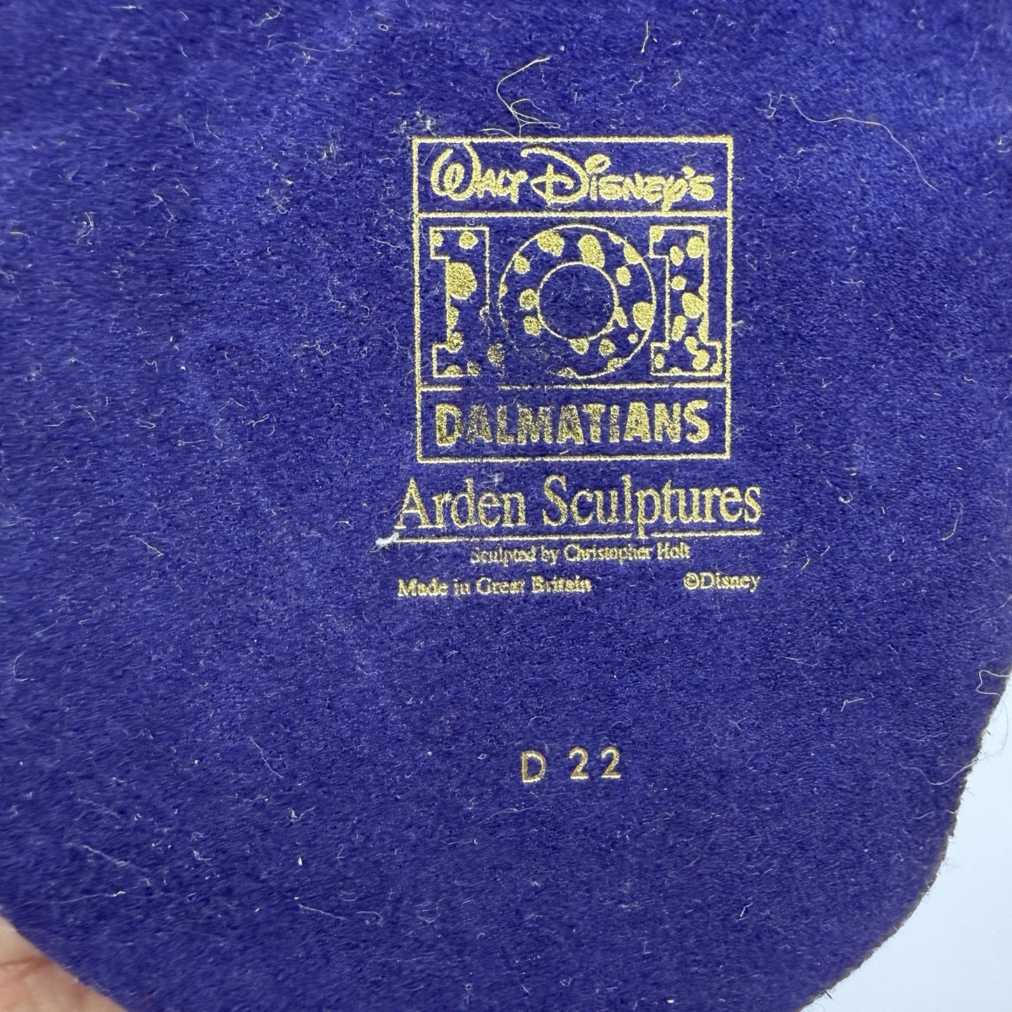 Vintage Disney 101 Dalmatians Pongo Arden Sculptures Christopher Halt Figurine