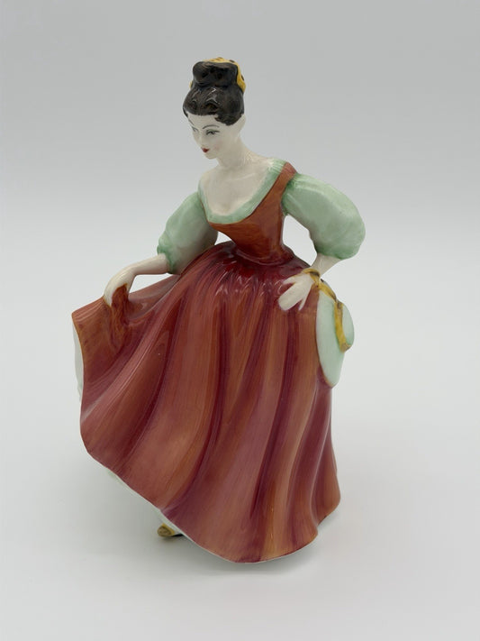 Royal Doulton England Porcelain Fair Lady Red HN2832 Figurine Vtg Painted 1960