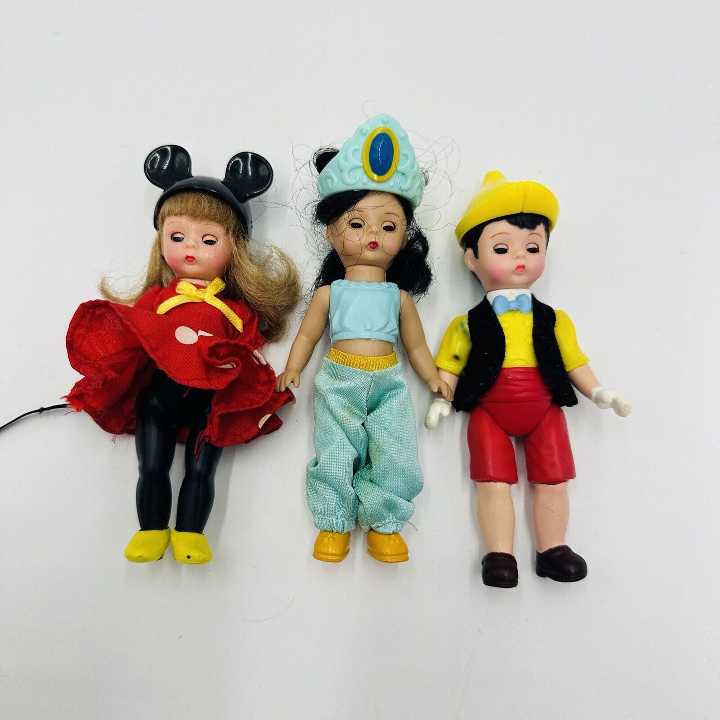 Madame Alexander Dolls Disney Minnie Jasmine Pinocchio Macdonald Vintage Set 3