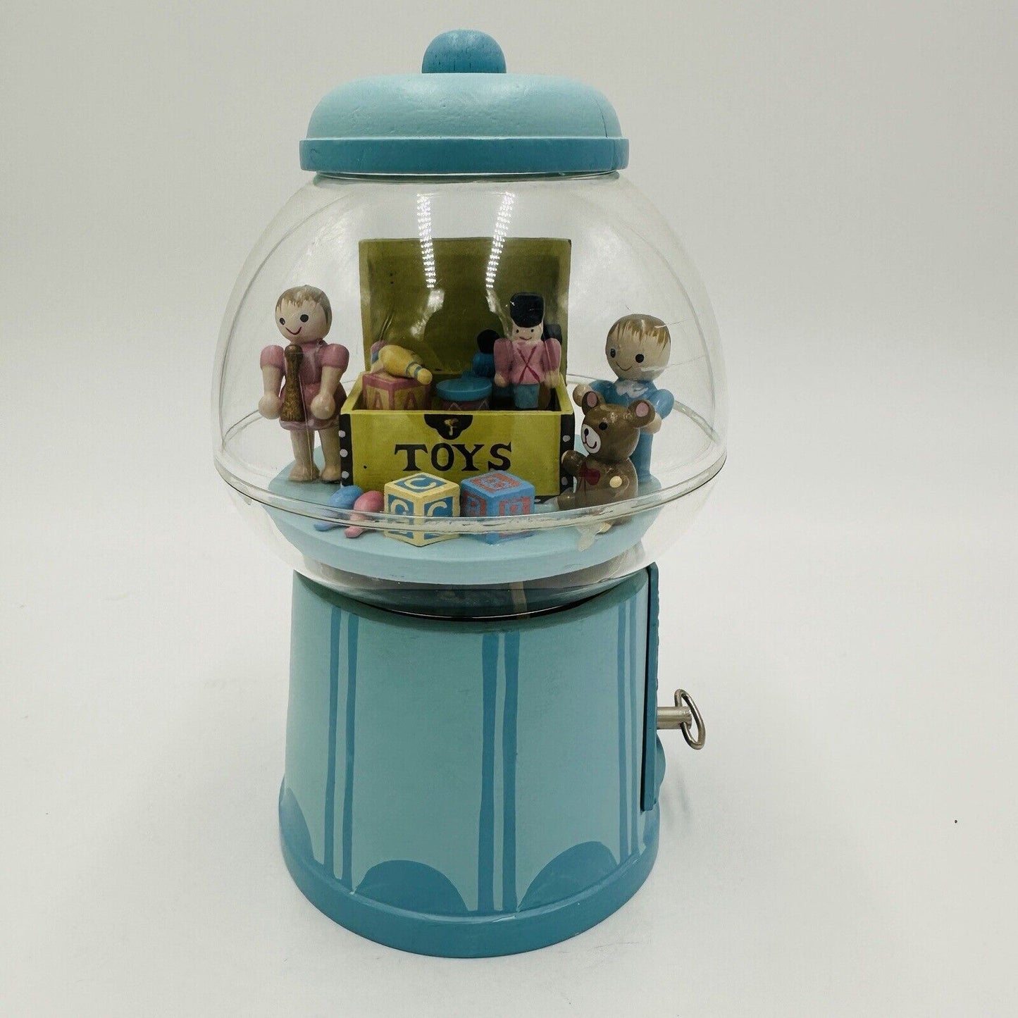 Enesco Gumball Machine Music Box Children Marching Animated Carousel Movement