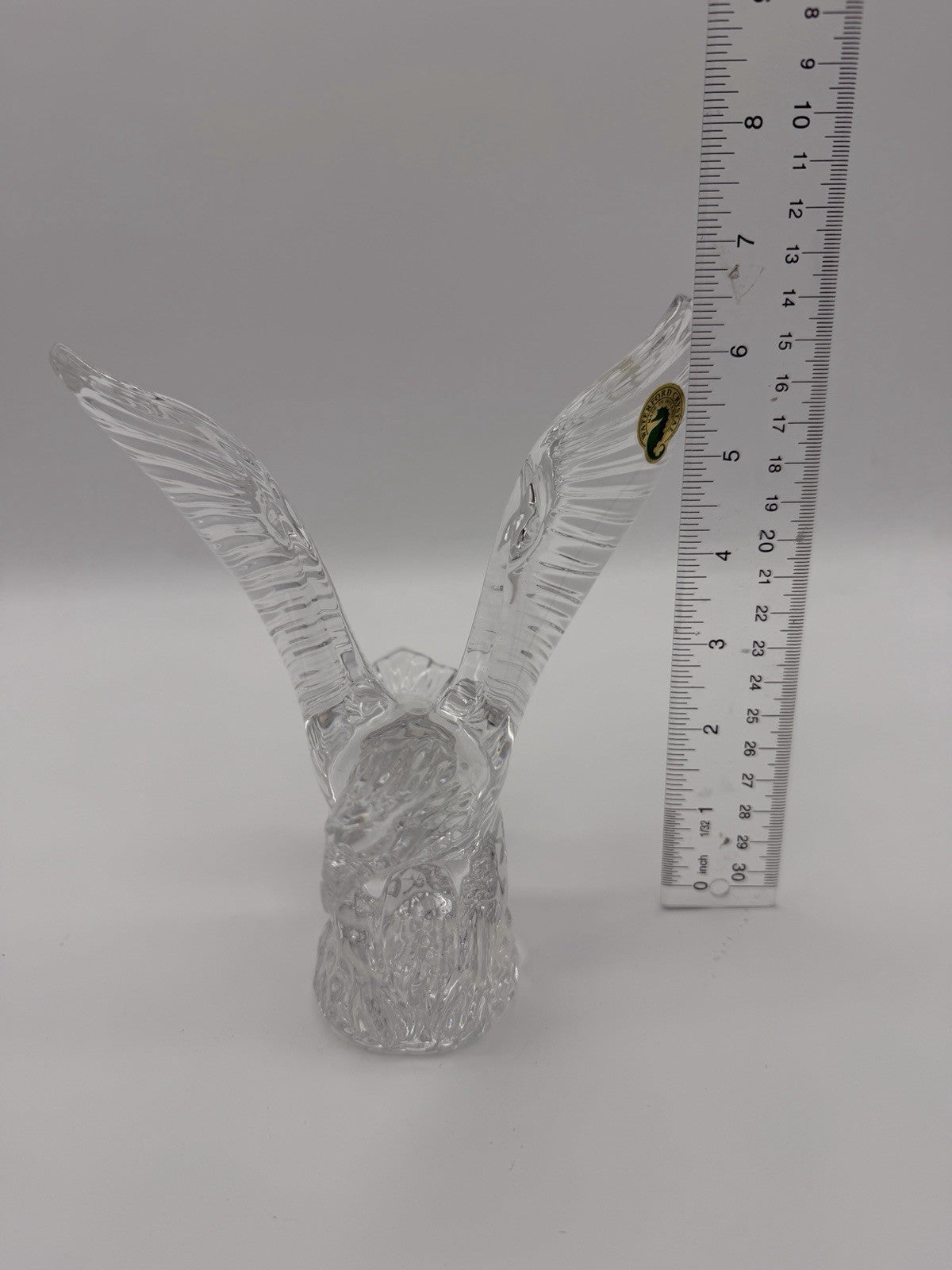 Waterford Crystal Eagles Wing Lead Clear 7” Bald American Eagle Bird Figurine