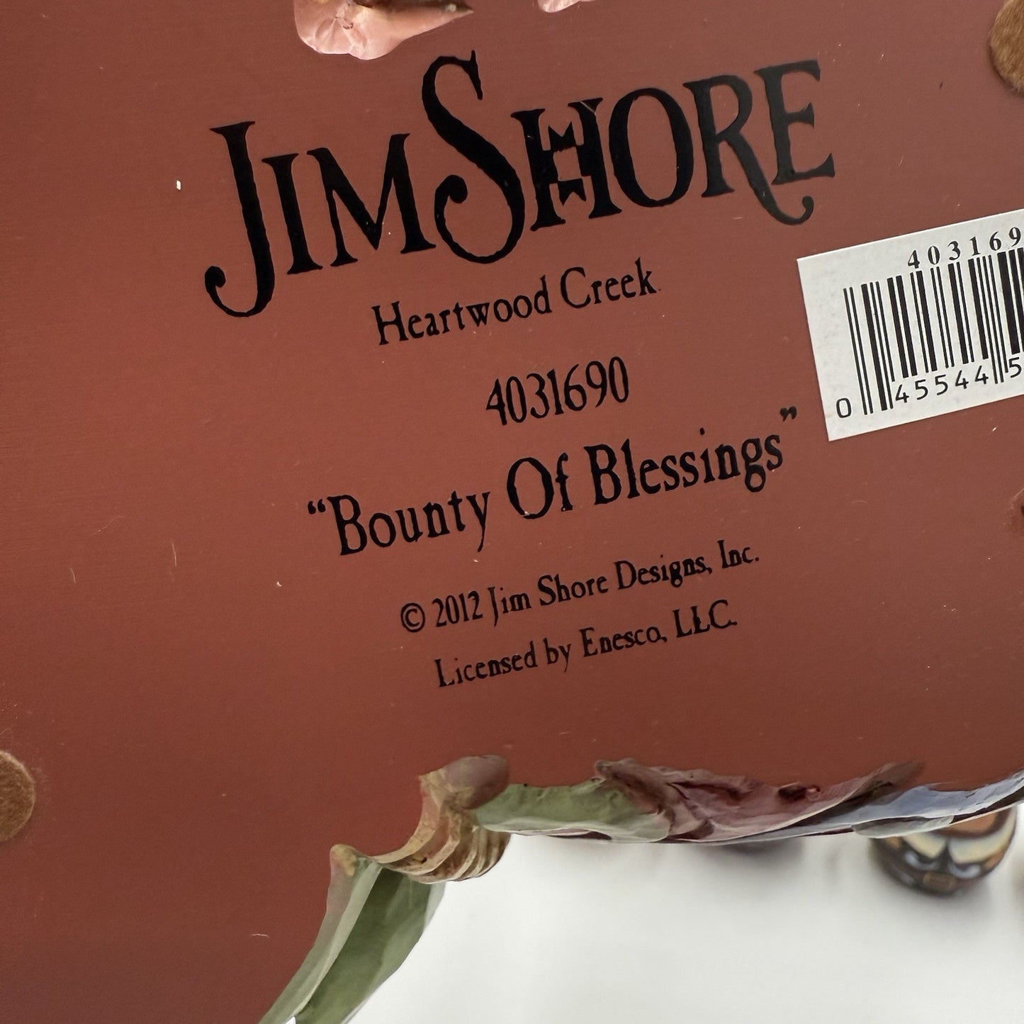 Jim Shore BOUNTY OF BLESSINGS Cornucopia Basket Set 5 PCs Autumn Figurine Boxed