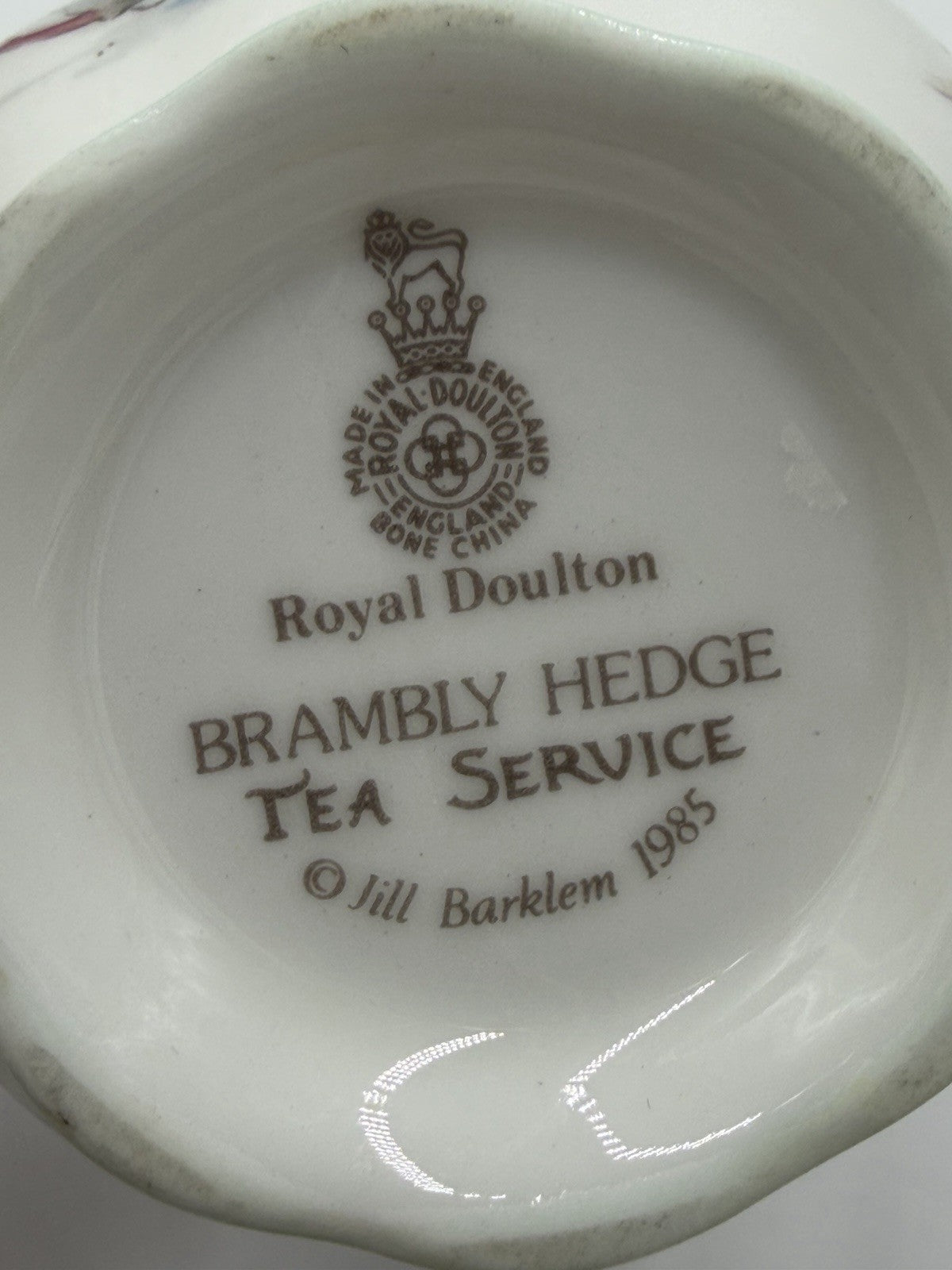 Royal Doulton Brambly Hedge Tea Service Creamer & Poppy Eyebright Set