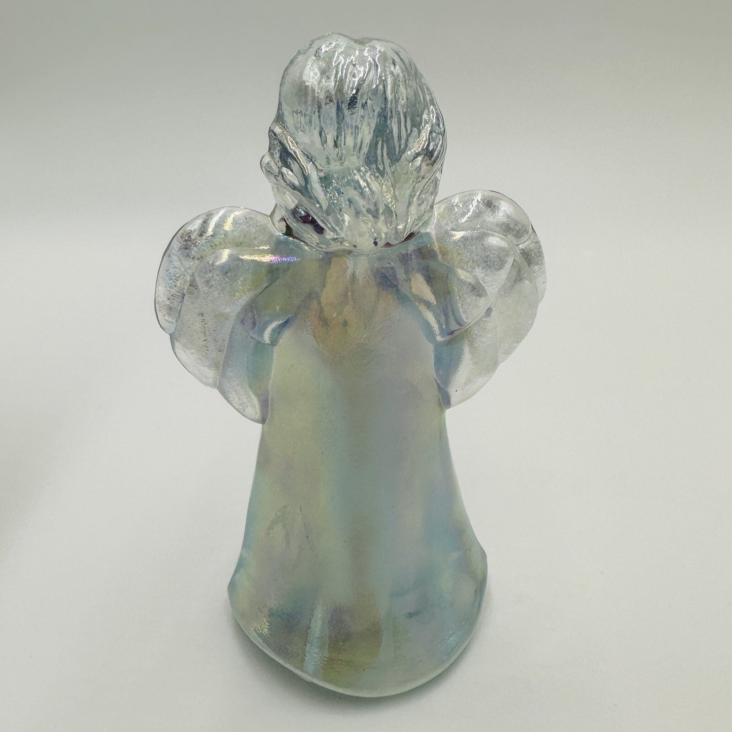 Fenton Angel Figurine 100 Year Anniversary Hand Painted Iridescent 2005 5in