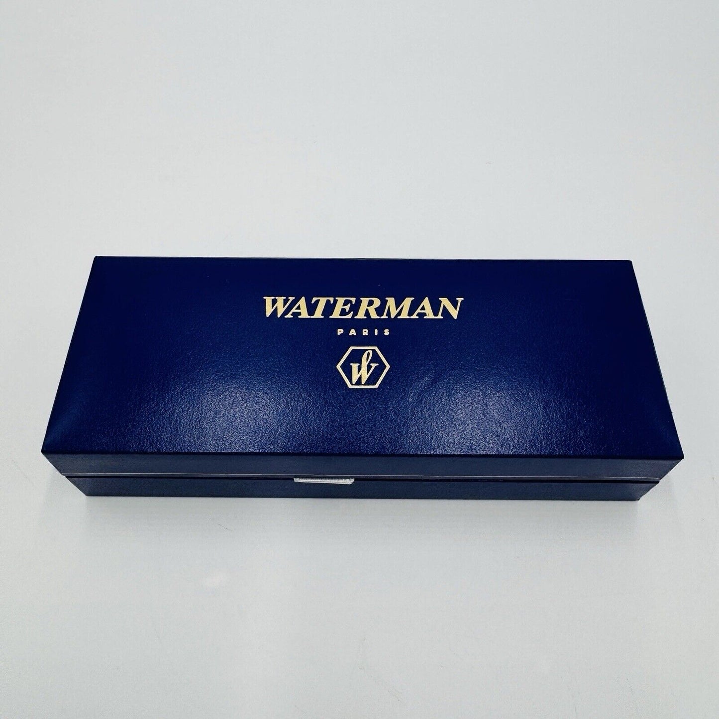 Waterman Paris HEMISPHERE MARBLE BLUE FOUNTAIN PEN VINTAGE BOXED France