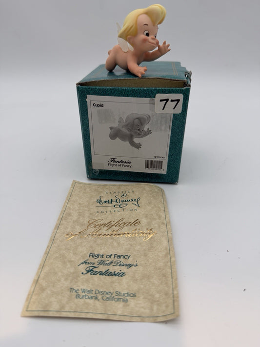WDCC Disney Fantasia Flight of Fancy Cupid Ornament Christmas Porcelain
