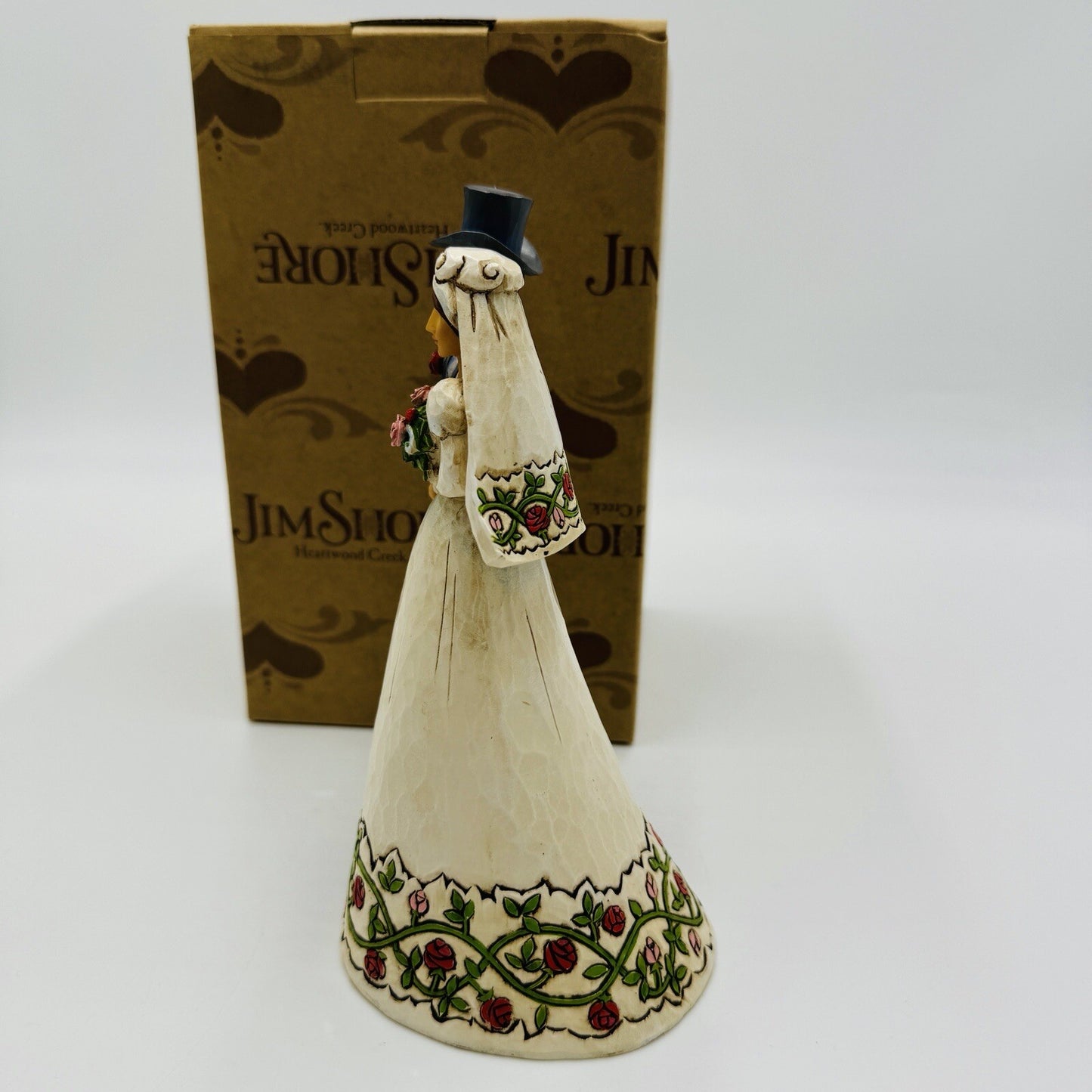 Jim Shore Heartwood Creek Bride and Groom Cake Topper 2006 Figurine 7in Boxed