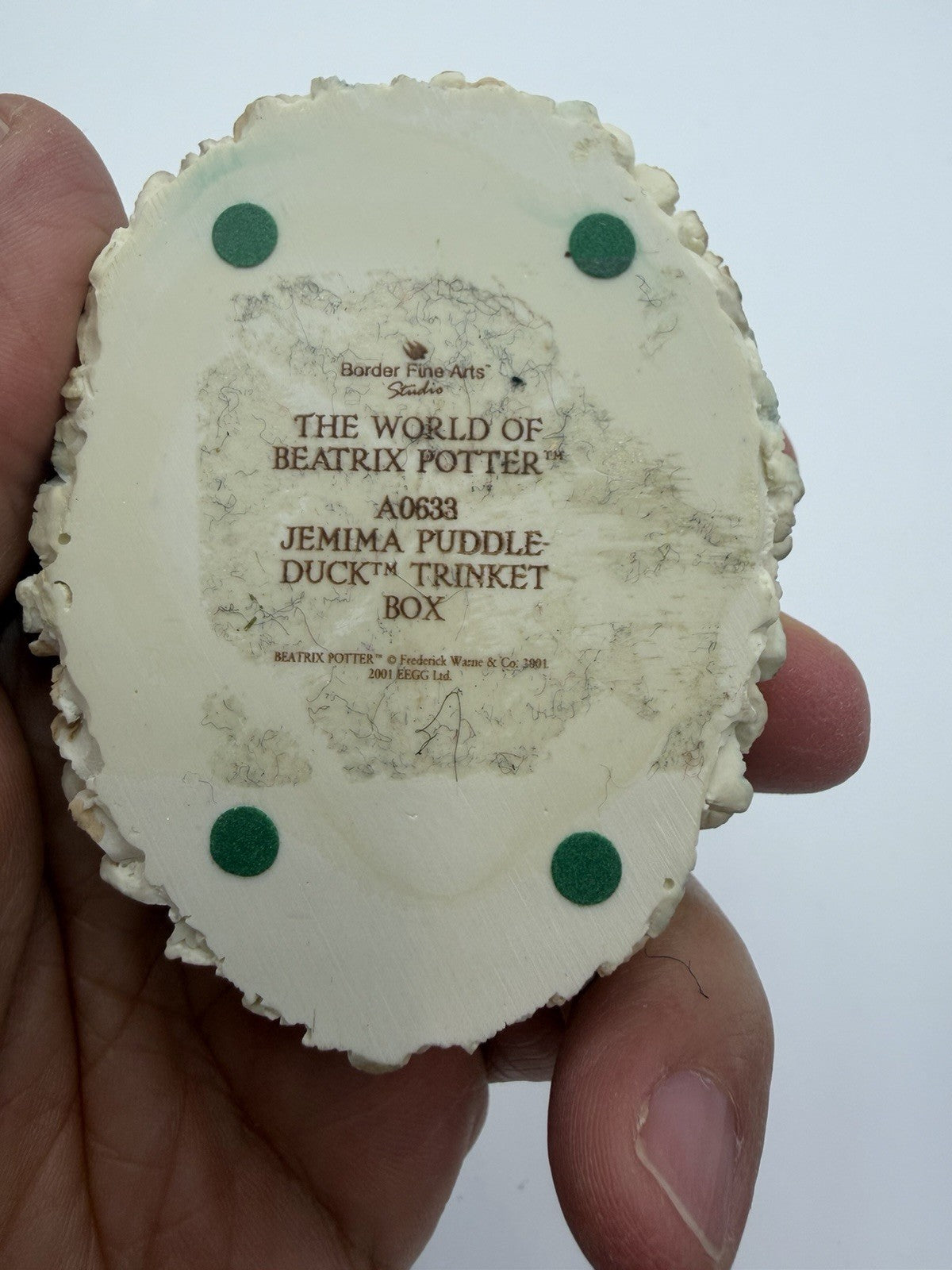 Border Fine Arts Beatrix Potter Jemima Puddle Duck Trinket Box 2000