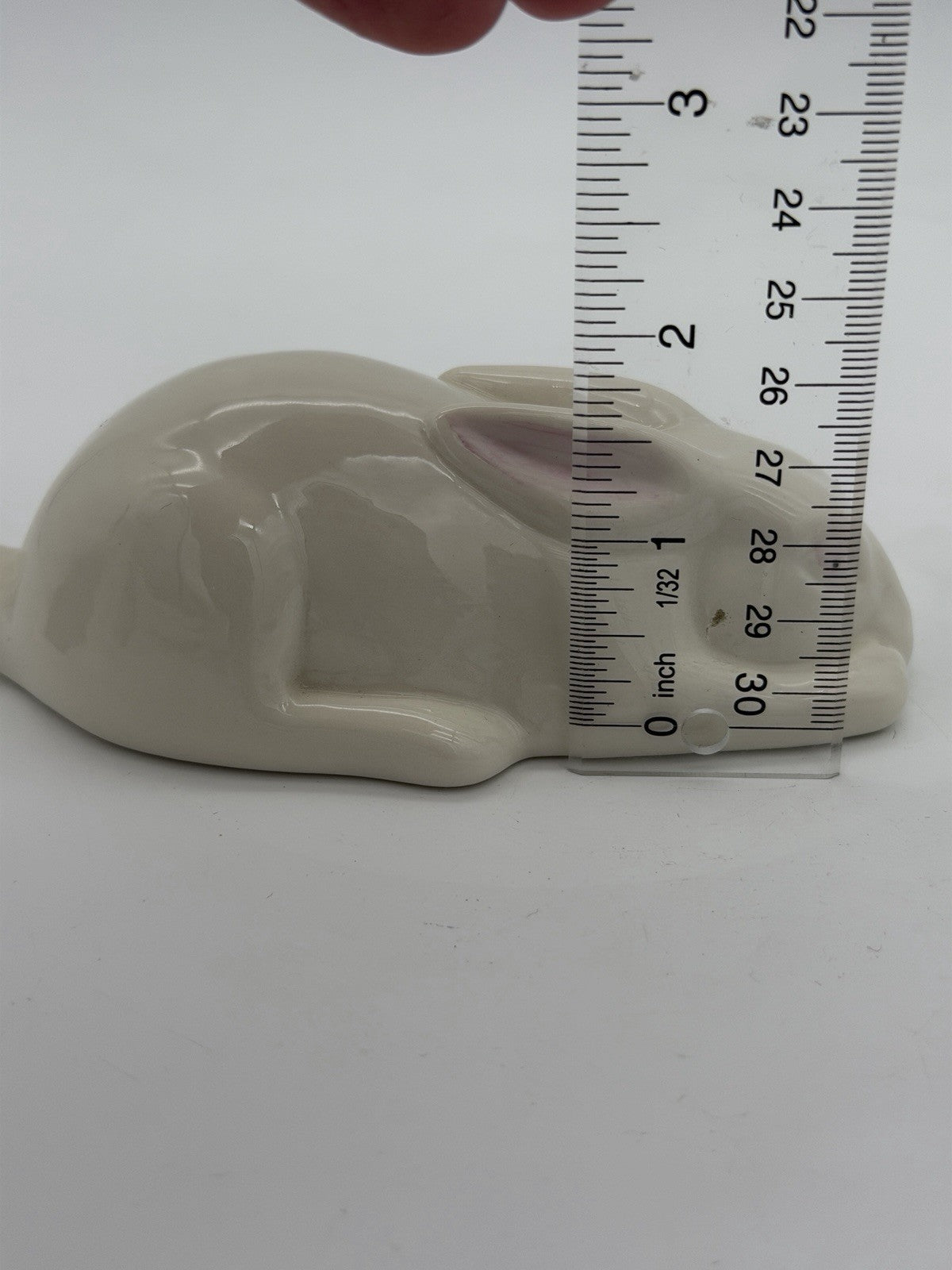 Vintage Belleek Irish Art Pottery Porcelain Rabbit Bunny Figurine Easter 2”x5”