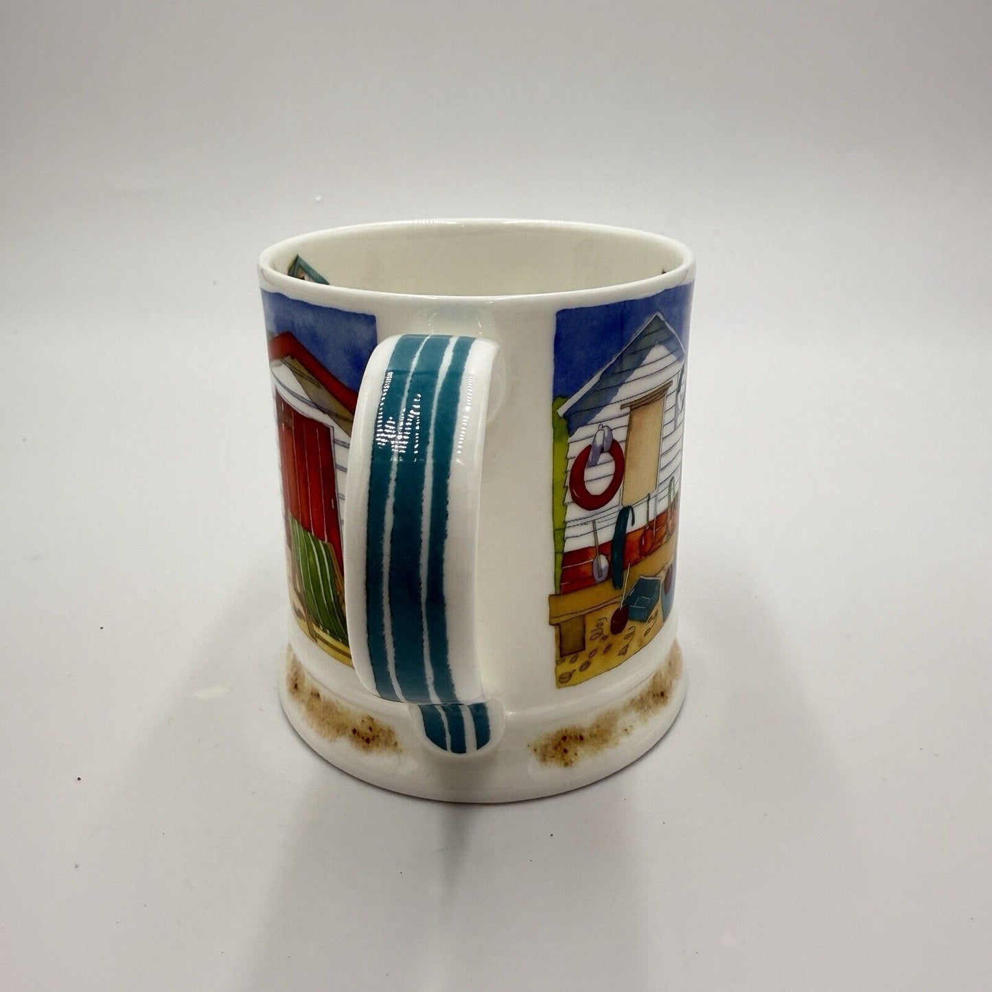 Dunoon Fine China England Beside The Sea By Emma Ball Coffee Mug Nautical